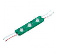 LED модуль 12В зеленый 3led smd5730 1.5Вт IP65