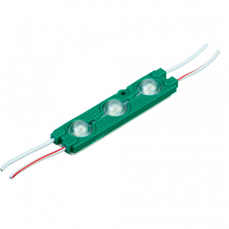 LED модуль 12В зеленый 3led smd5730 1.5Вт IP65