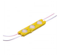 LED модуль 12В желтый 3led smd5730 1.5Вт IP65