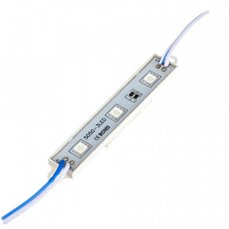 LED модуль 12В синий 3led smd5050 0.72Вт IP65