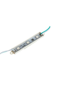LED модуль 12В белый зеленый 3led smd5050 0.72Вт IP65