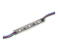 LED модуль 12В 3led RGB smd5050 0.72Вт IP65