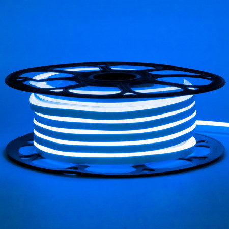 LED неон 220В синий AVT-1 smd2835 120led/м 7Вт/м IP65, 1м