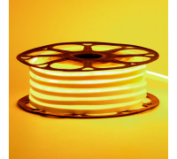 LED неон 220В желтый AVT-1 smd2835 120led/м 7Вт/м IP65, 1м