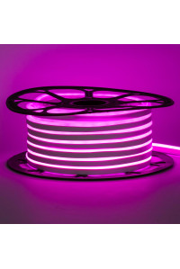 LED неон 220В розовый AVT-1 smd2835 120led/м 7Вт/м IP65, 1м