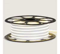 Неоновая лента светодиодная белая 12V силикон 6х12 AVT- smd2835 120LED/м 13Вт/м IP65