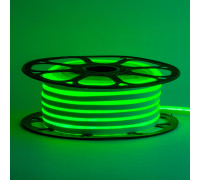 Неоновая лента светодиодная зеленая 12V 6х12 AVT-smd2835 120LED/м 11 Вт/м IP65