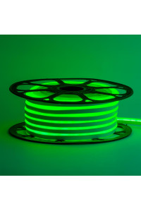 Неоновая лента светодиодная зеленая 12V 6х12 AVT-smd2835 120LED/м 11 Вт/м IP65