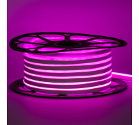 Неоновая лента светодиодная розовая 12V 6х12 AVT-smd2835 120LED/м 11 Вт/м IP65