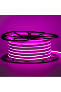 Неоновая лента светодиодная розовая 12V 6х12 AVT-smd2835 120LED/м 11 Вт/м IP65