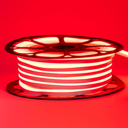 LED неон 12В красный smd2835 120led/м 6Вт/м 8х16 PVC IP65, 1м