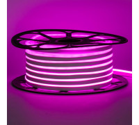 LED неон 12В розовый smd2835 120led/м 6Вт/м 8х16 PVC IP65, 1м