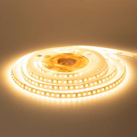 LED лента 12В AVT-New белая теплая smd 2835 120led/м IP65, 1м
