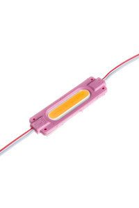 LED модуль СОВ 12В розовый 1led 2Вт овал IP65