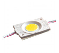 LED модуль 12В белый теплый 1led СОВ круглый 2,4Вт IP65
