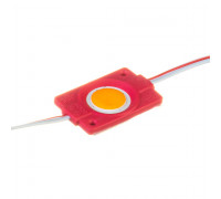 LED модуль 12В красный 1led СОВ круглый 2,4Вт IP65