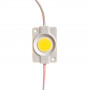 LED модуль 12В желтый 1led СОВ круглый 2,4Вт IP65