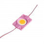LED модуль СОВ 12В розовый 1led 2.4Вт круглый IP65