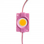LED модуль СОВ 12В розовый 1led 2.4Вт круглый IP65