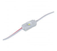 LED модуль 12В белый холодный 1led smd2835 1Вт IP65