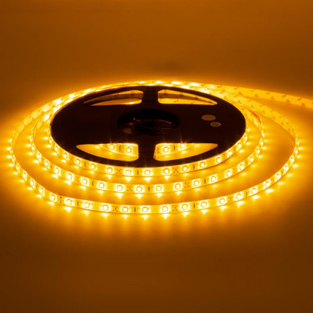 LED лента 12В желтая AVT smd 3528 60led/м IP20, 1м