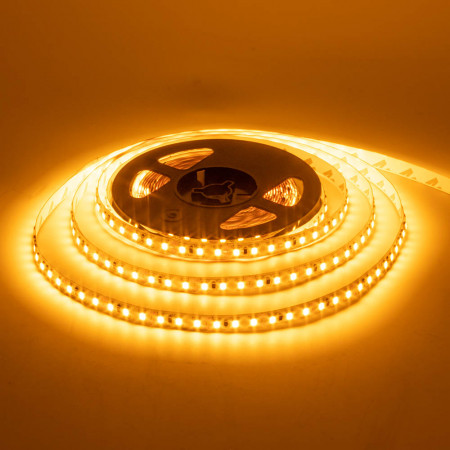 LED лента 12В AVT желтая smd 3528 120led/м IP20, 1м