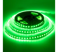 LED лента 12В зеленая AVT smd 3528 120led/м IP20, 1м
