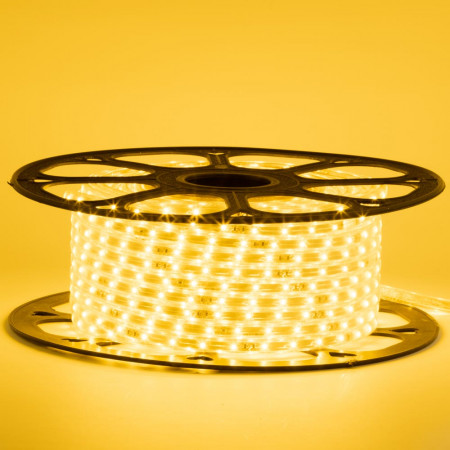 LED лента 220В желтый smd 2835 48led/м 6Вт/м IP65, 1м