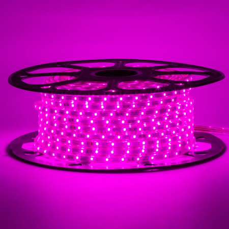 LED лента 220В фиолетовый smd 2835 48led/м 6Вт/м IP65, 1м