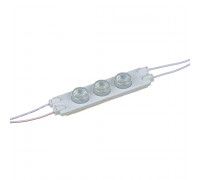 LED модуль инжекторный 12В белый холодный 3led smd3030 1.6Вт IP65