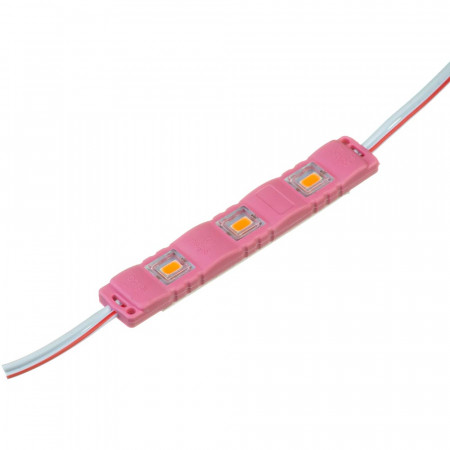 Модуль светодиодный розовый 12в smd5730 3LED 1.5Вт герметичный