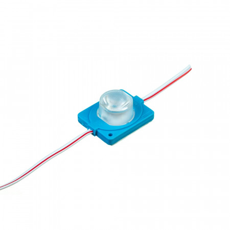 LED модуль инжекторный 12В синий 1led smd3030 1.5Вт IP65