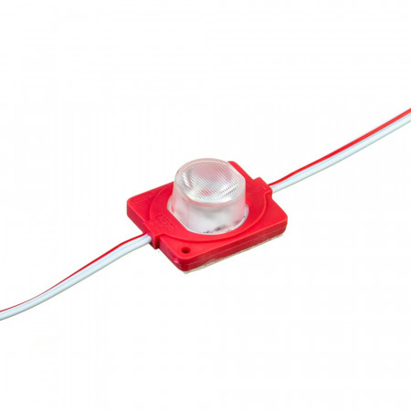 LED модуль инжекторный 12В красный 1led smd3030 1.5Вт IP65