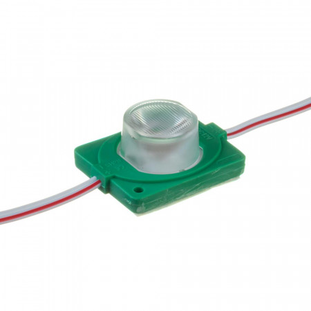 LED модуль инжекторный 12В зеленый 1led smd3030 1.5Вт IP65