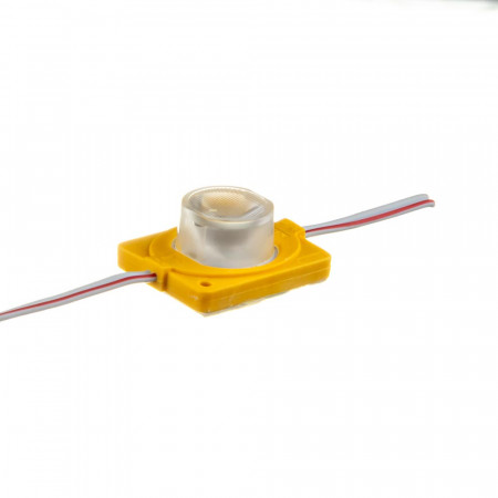 LED модуль инжекторный 12В желтый 1led smd3030 1.5Вт IP65