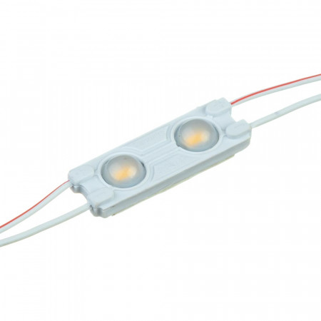 Модуль МТК 12V белый тёплый 2led smd5730 1Вт IP65