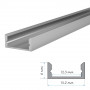 LED профиль ПФ-18/2 анодированный накладной матовый с рассеивателем (комплект) 2м